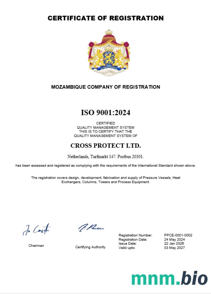 Holandia business registration vcertyfikat Word i szablon PDF
